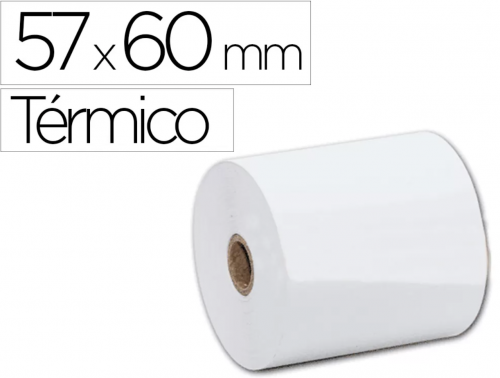 Rolo Papel Térmico 057x60x11mm 58g 10un ,  , 1211012 , 5600437607602